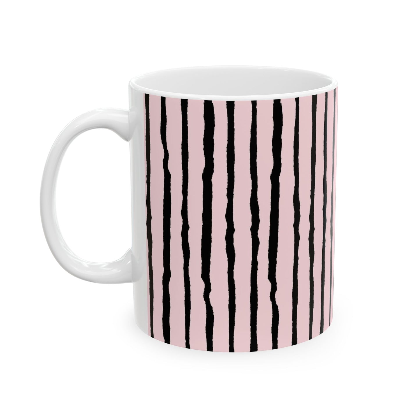 Sorta Stripe Light Pink / Black Cup