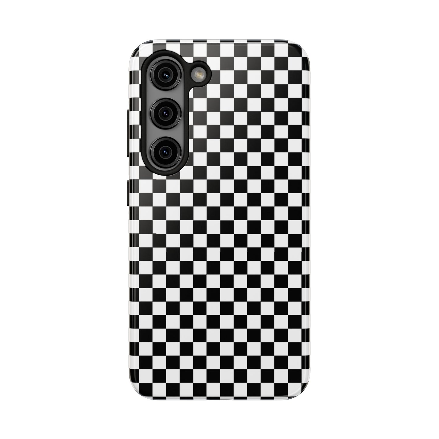 Checkerboard Black / White Phone Case