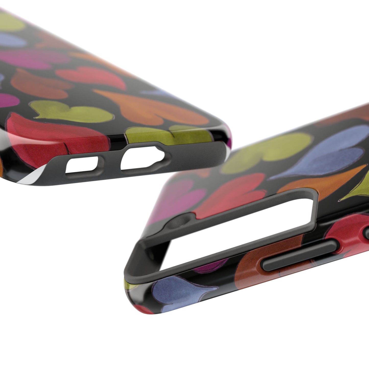 Big Hearted Black Phone Case