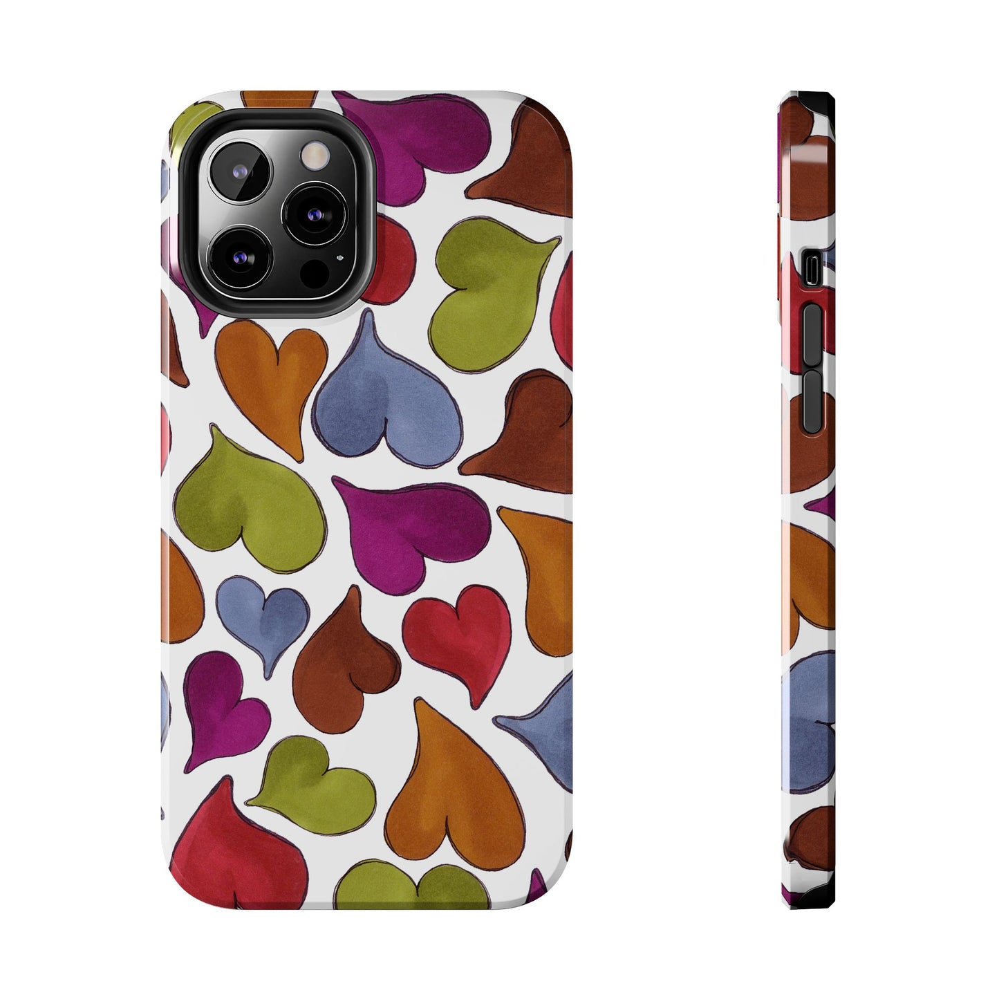 Big Hearted White Phone Case