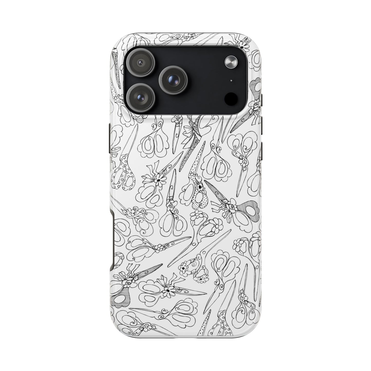 Scissor Blizzard White Phone Case