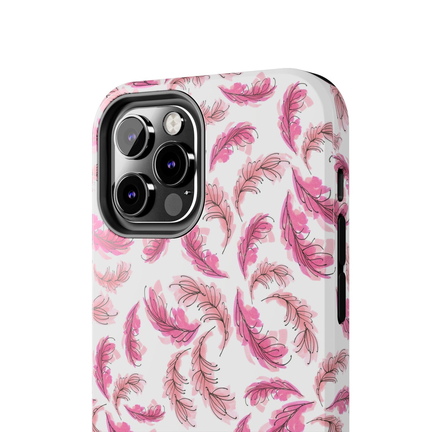 Flam Feathers White Phone Case
