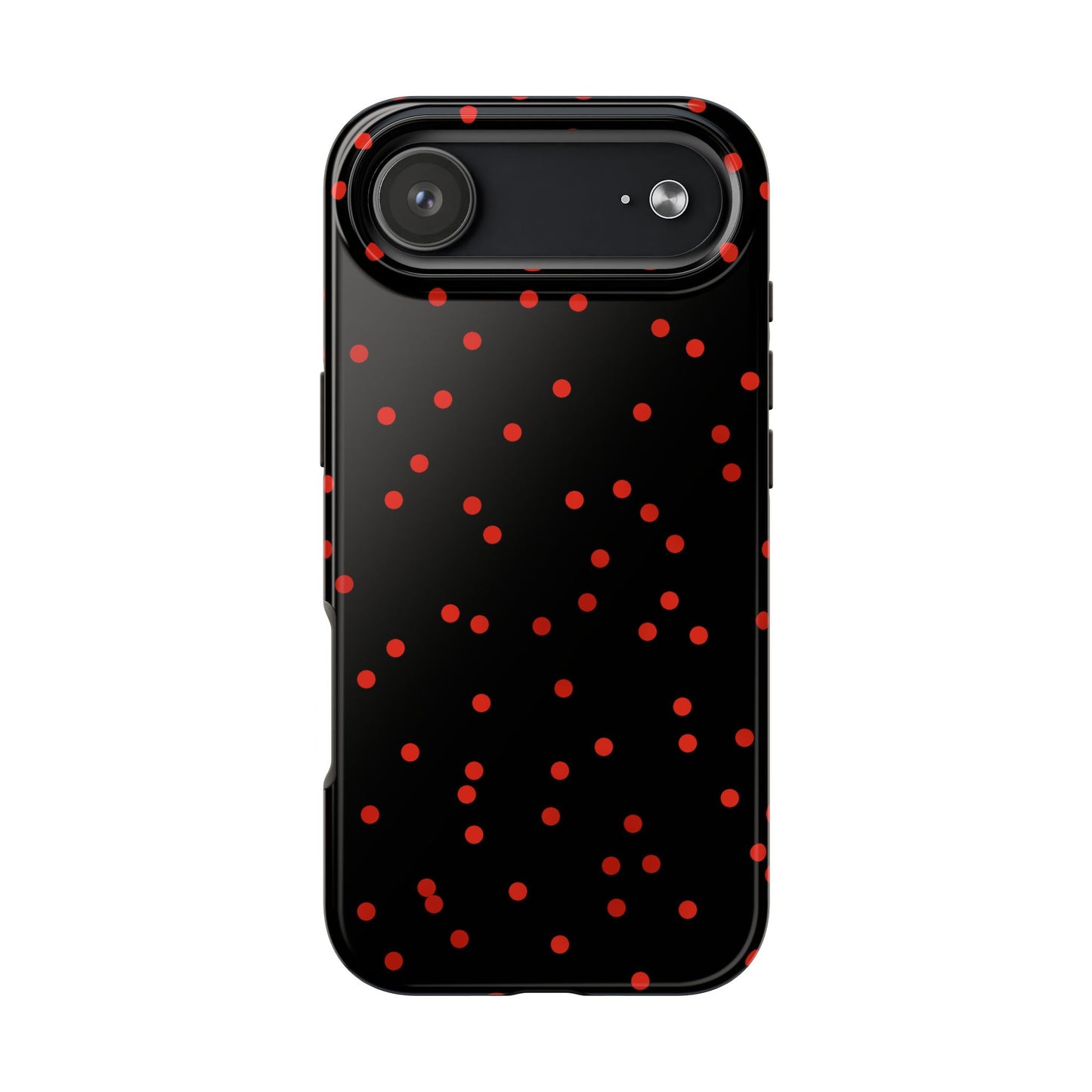 Space Dots Black / Red Phone Case