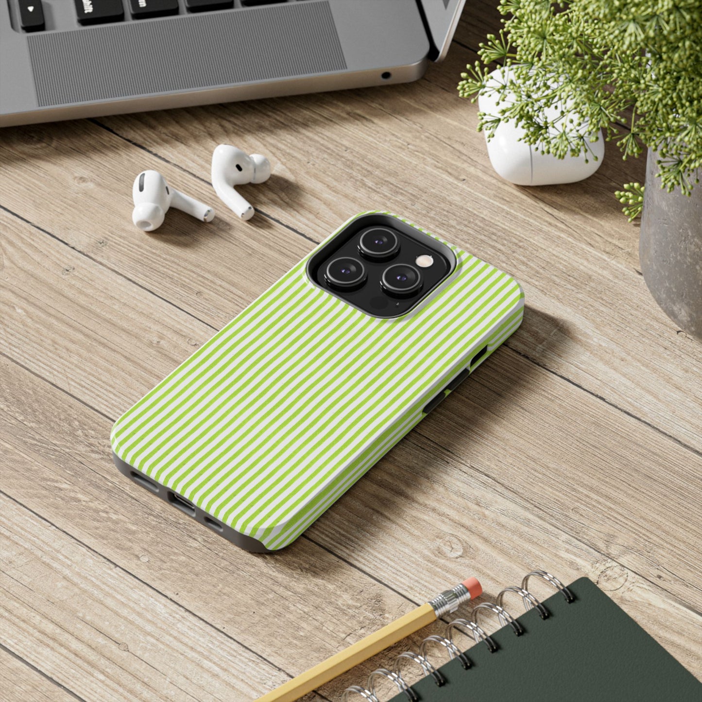 Golf Stripe Lime Phone Case