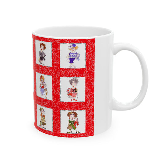 Sewphisticates Red / White Cup