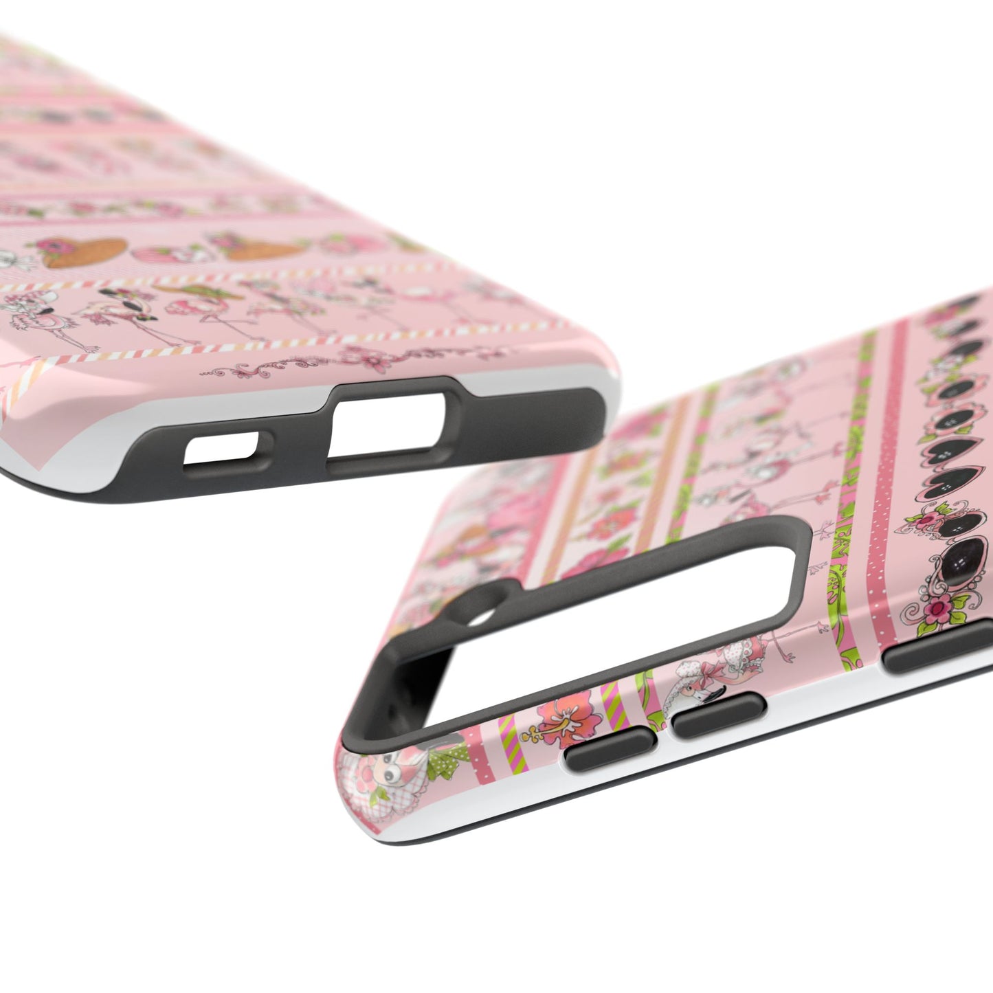 Flam Borders Pink Phone Case