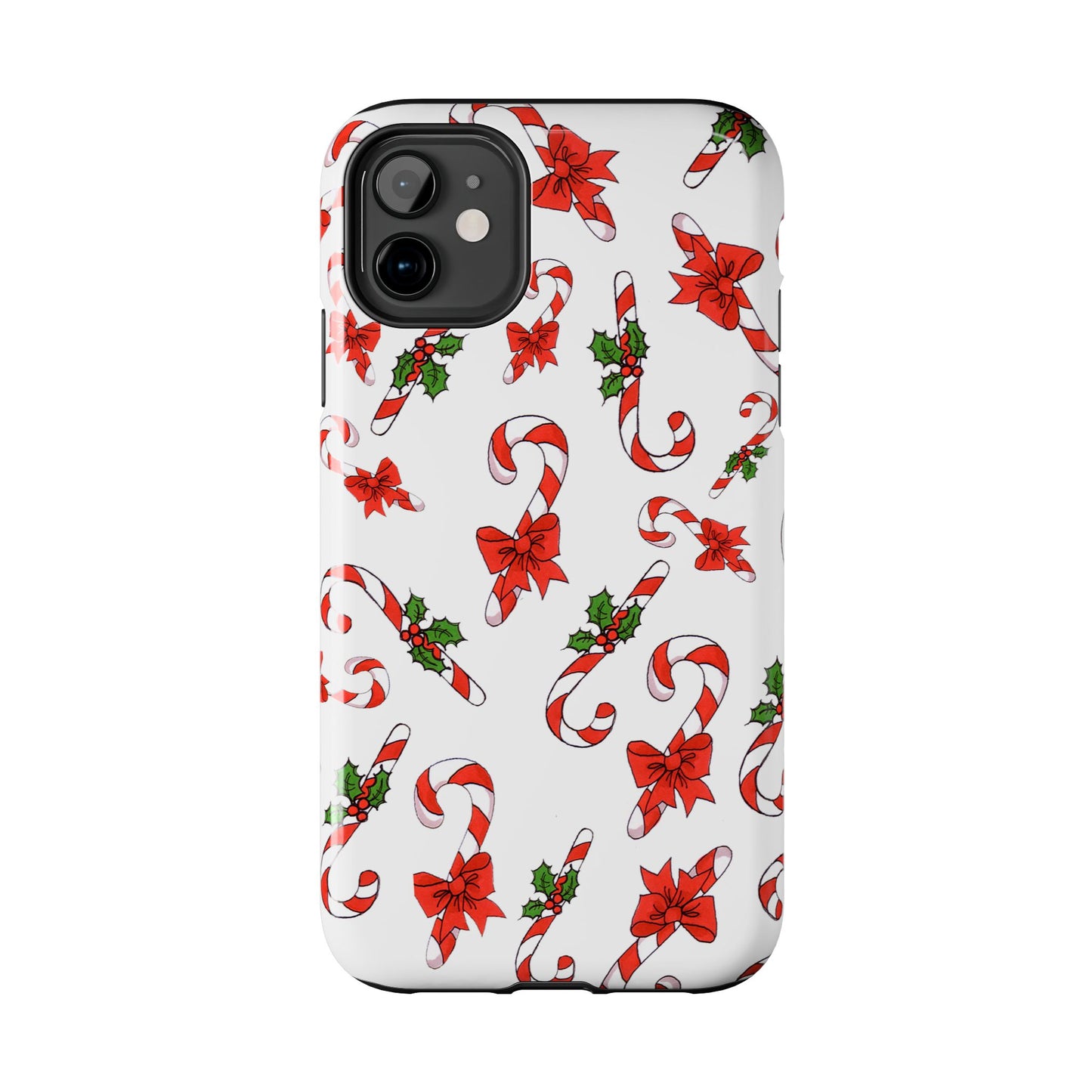 Candy Cane Crowd White Phone Case