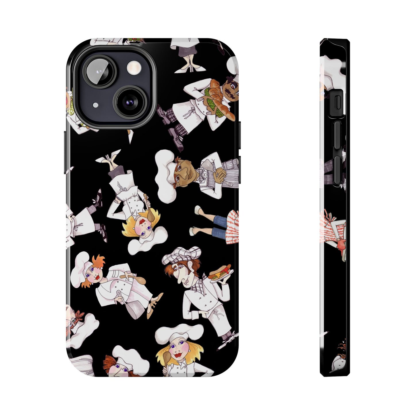 Tossed Chefs Black Phone Case
