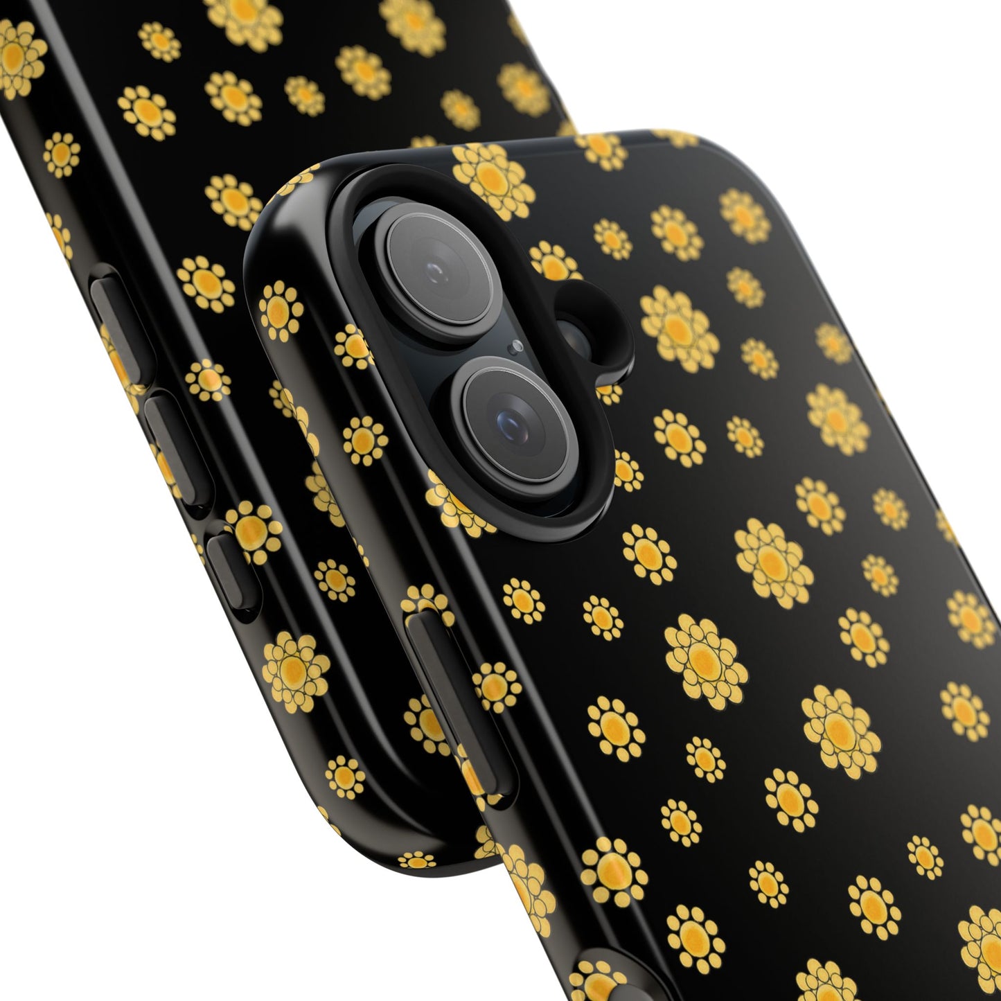 Bandana Dots Black / Yellow Phone Case