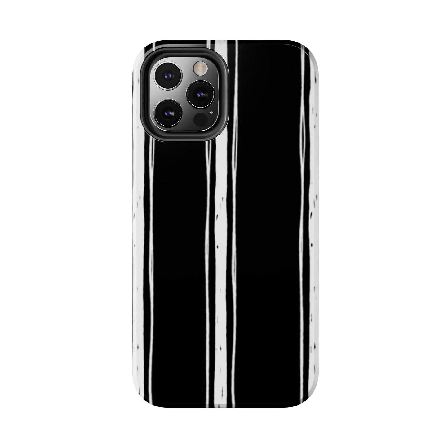 Black / White Stripe Phone Case