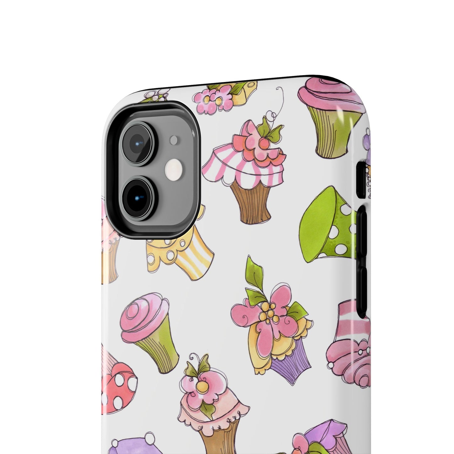 Cupcake Toss White Phone Case