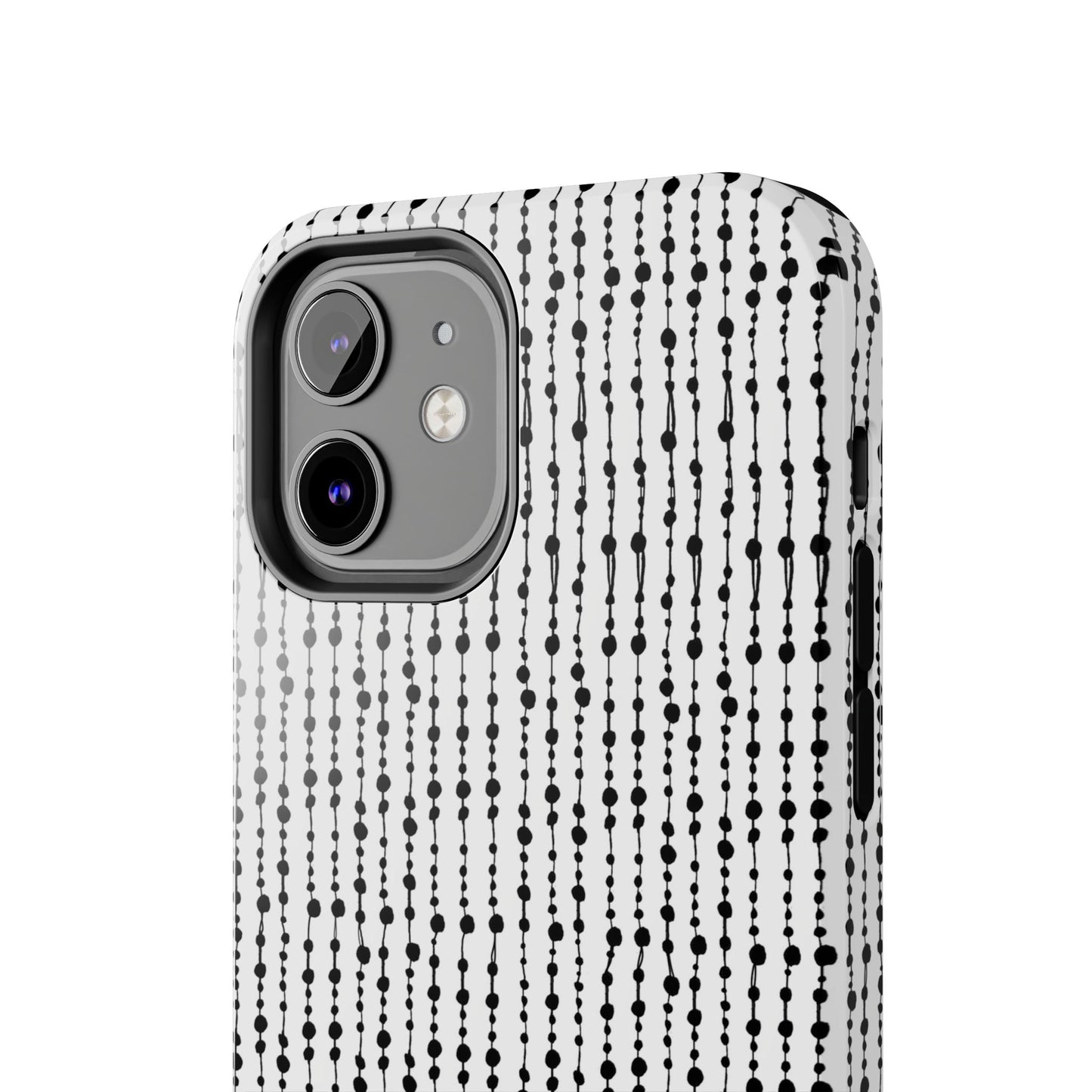 Beaded Curtain White / Black Phone Case