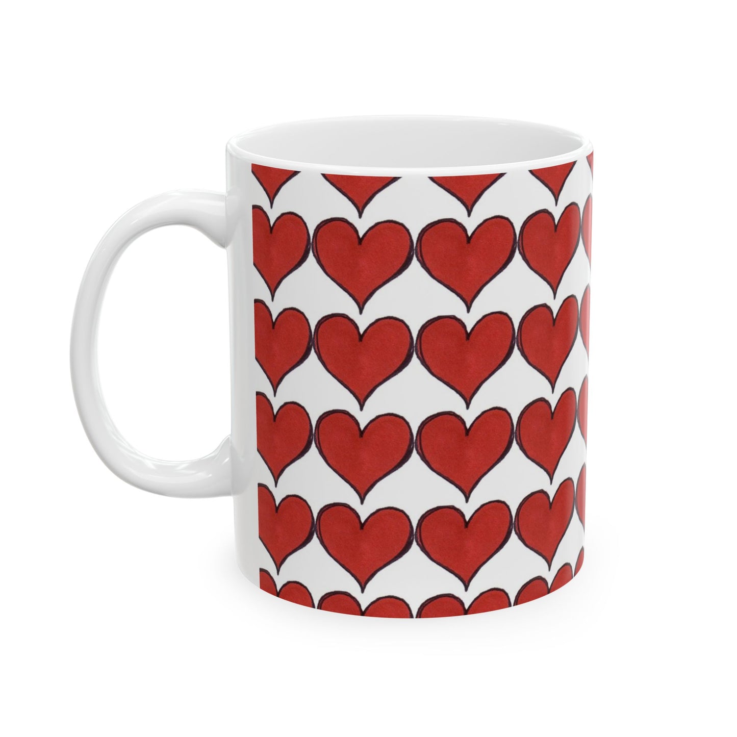 Heartbeats White Cup
