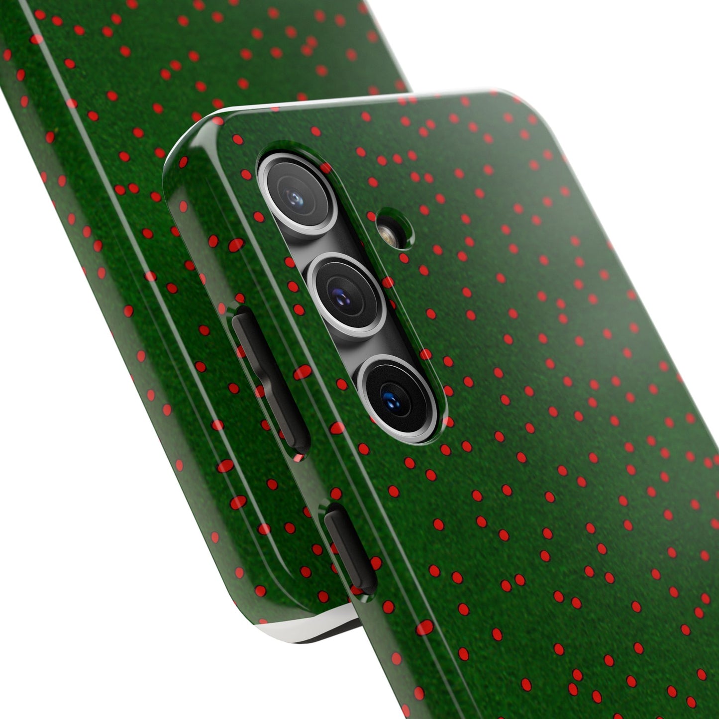 Happy Dots Green / Red Phone Case