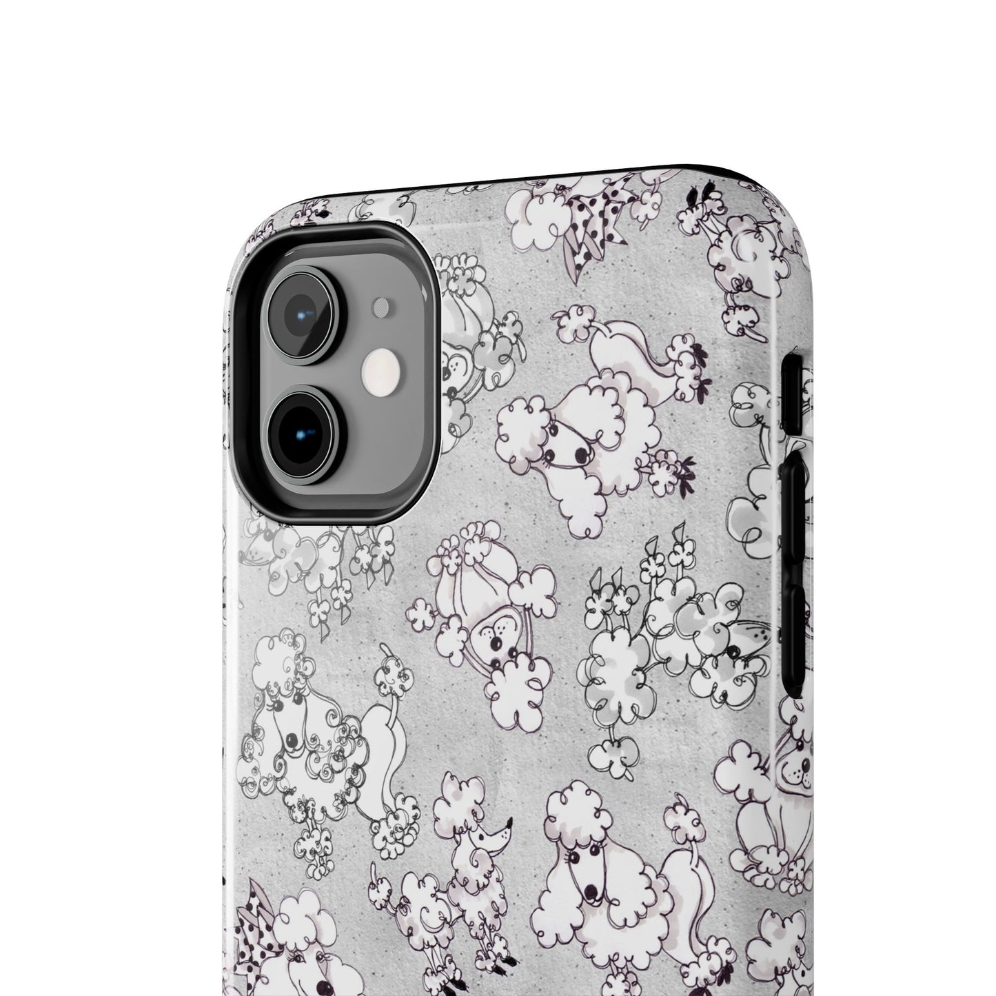 Paris Poodles Silver Phone Case