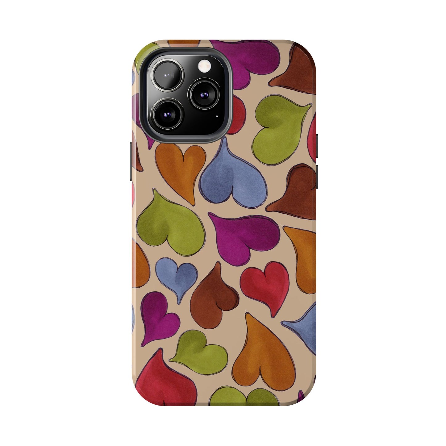 Big Hearted Khaki Phone Case
