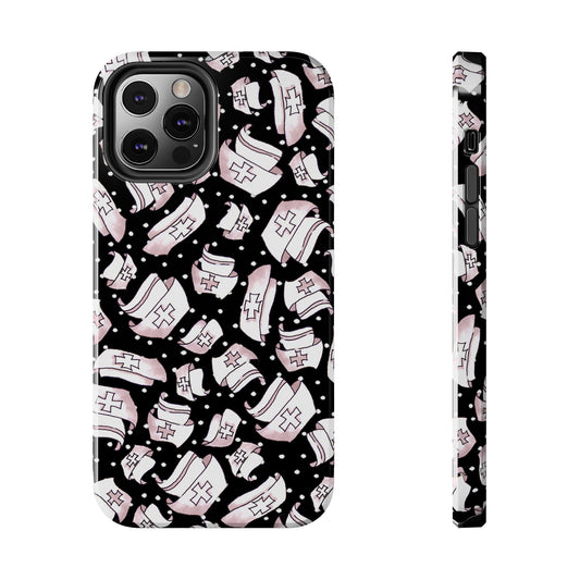 Med Hats Black Phone Case