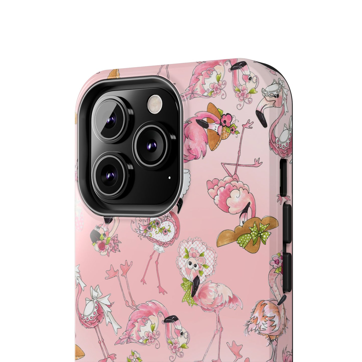 Tossed Flams Pink Phone Case