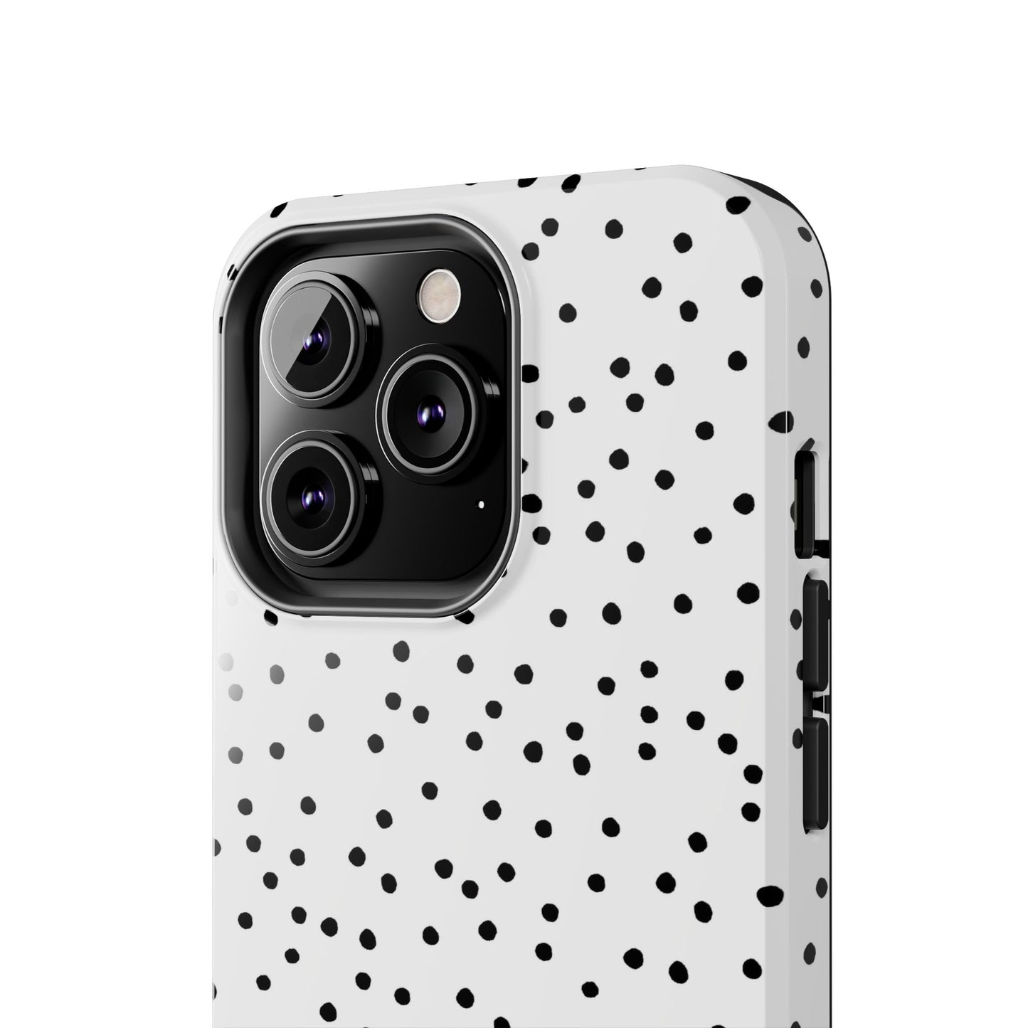 Dinky Dots White / Black Phone Case