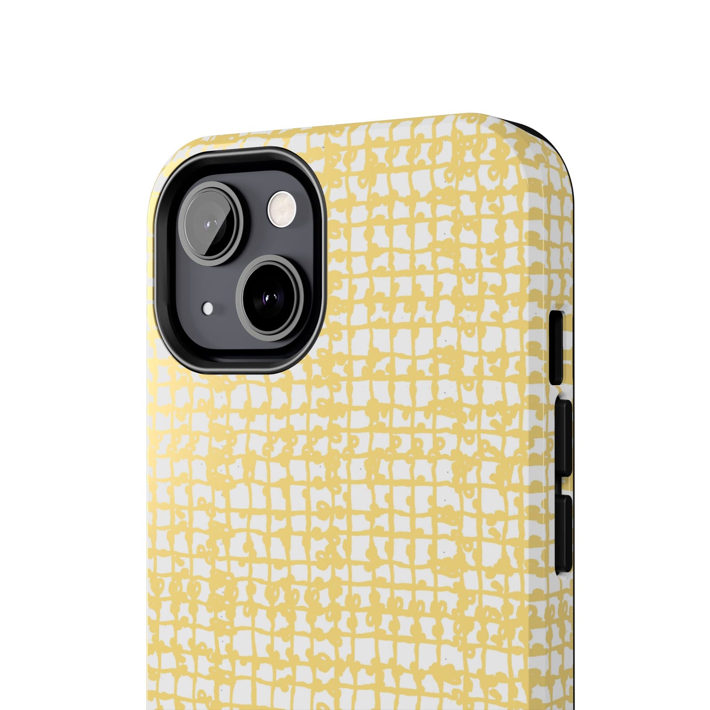Baby Yarn Check Yellow Phone Case