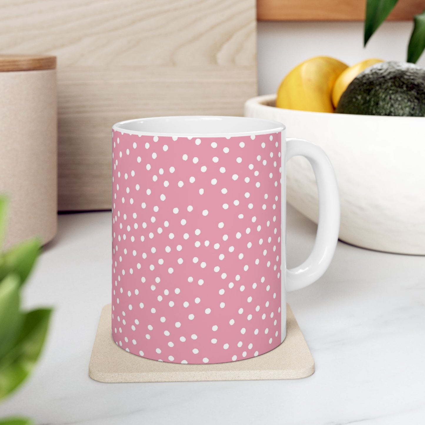 Dottible Pink / White Cup