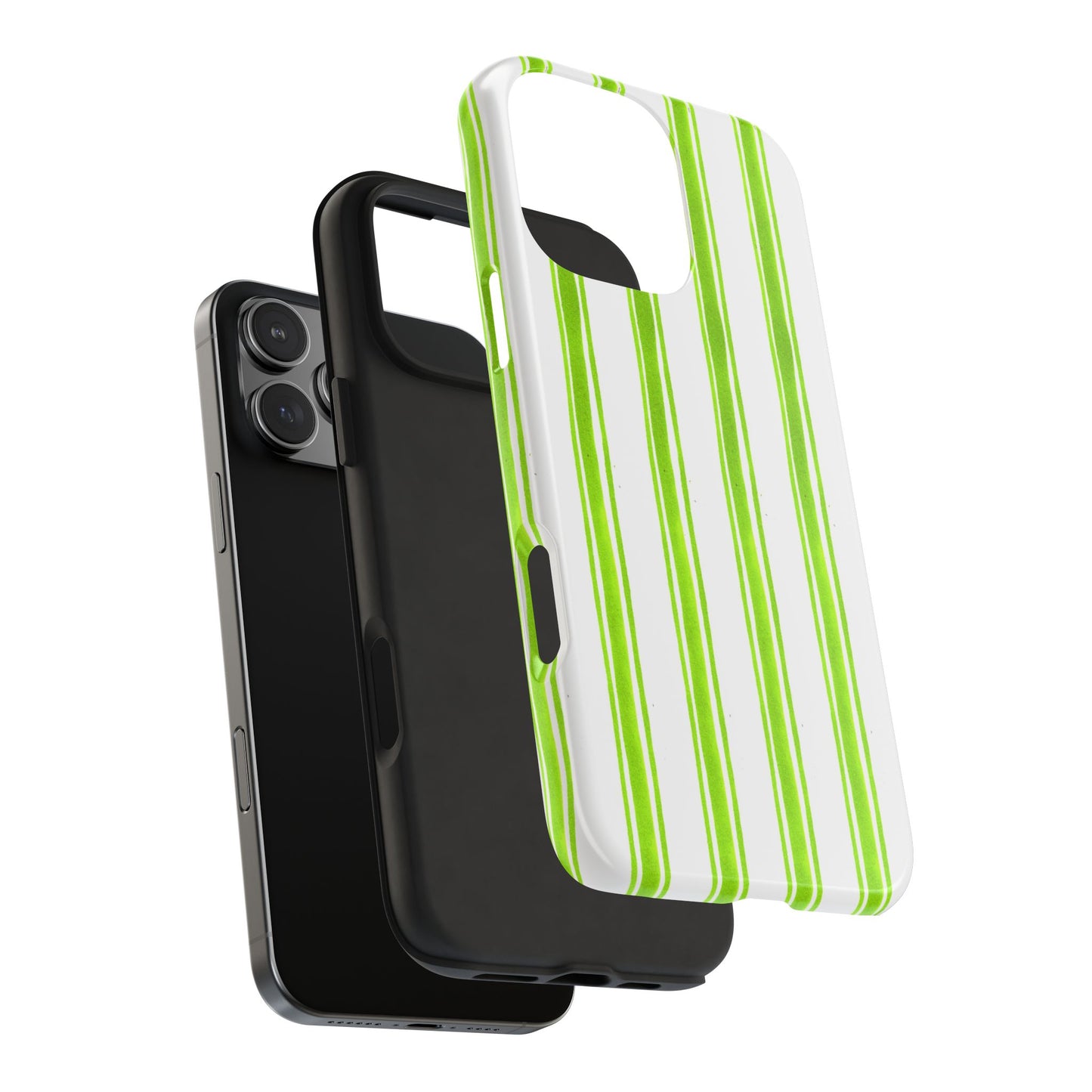 Awning Stripe Lime Phone Case