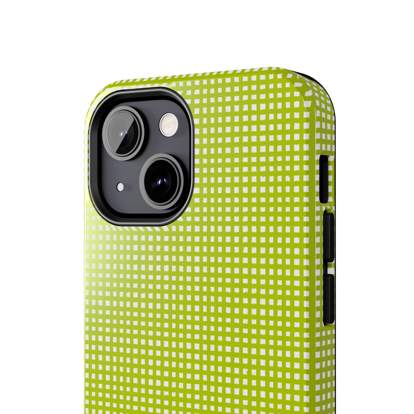 Chipper Check Lime Phone Case