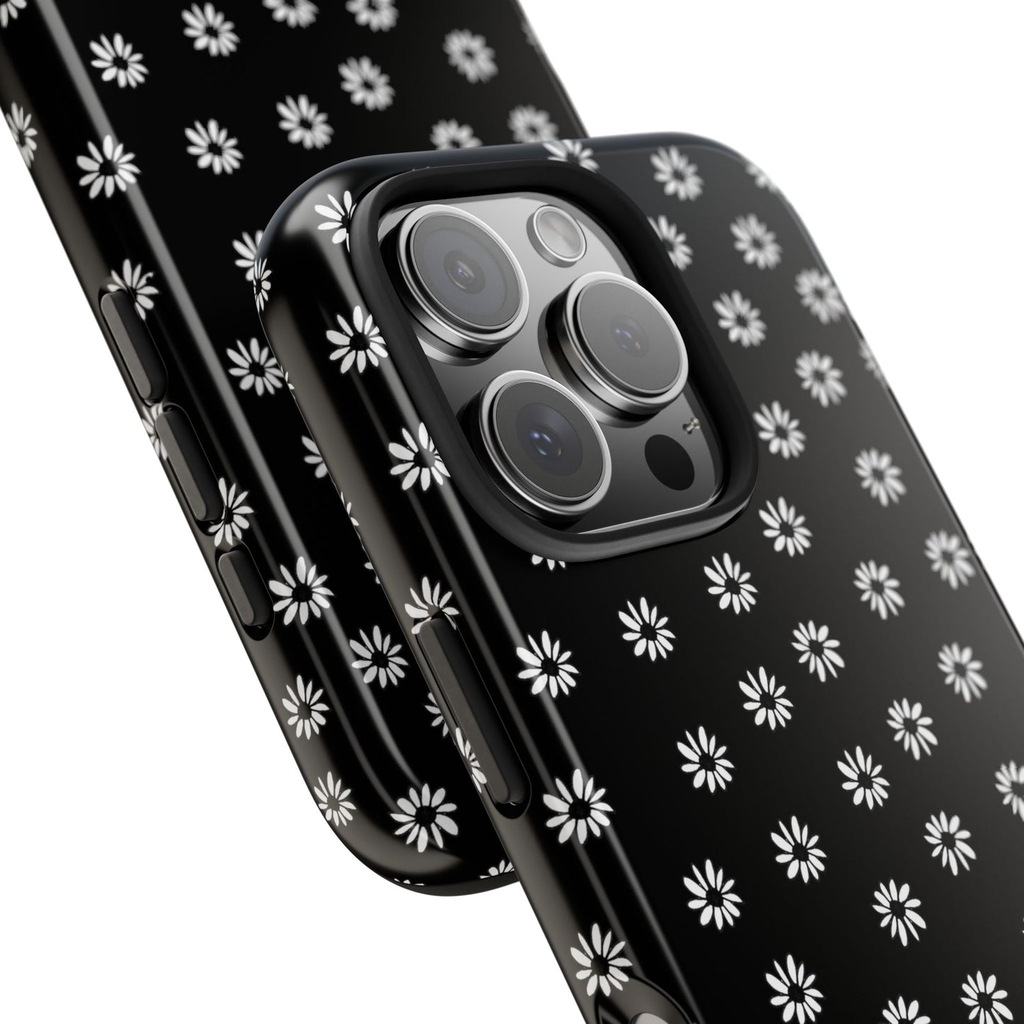 Daisy Dot Black / White Phone Case