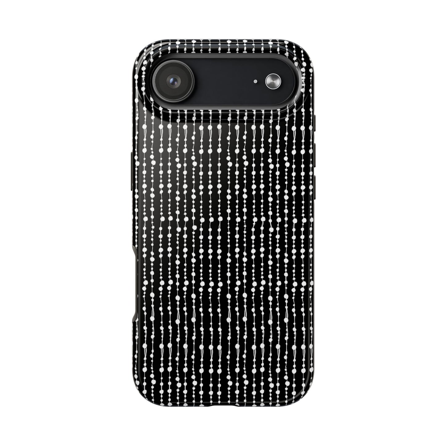 Beaded Curtain Black / White Phone Case