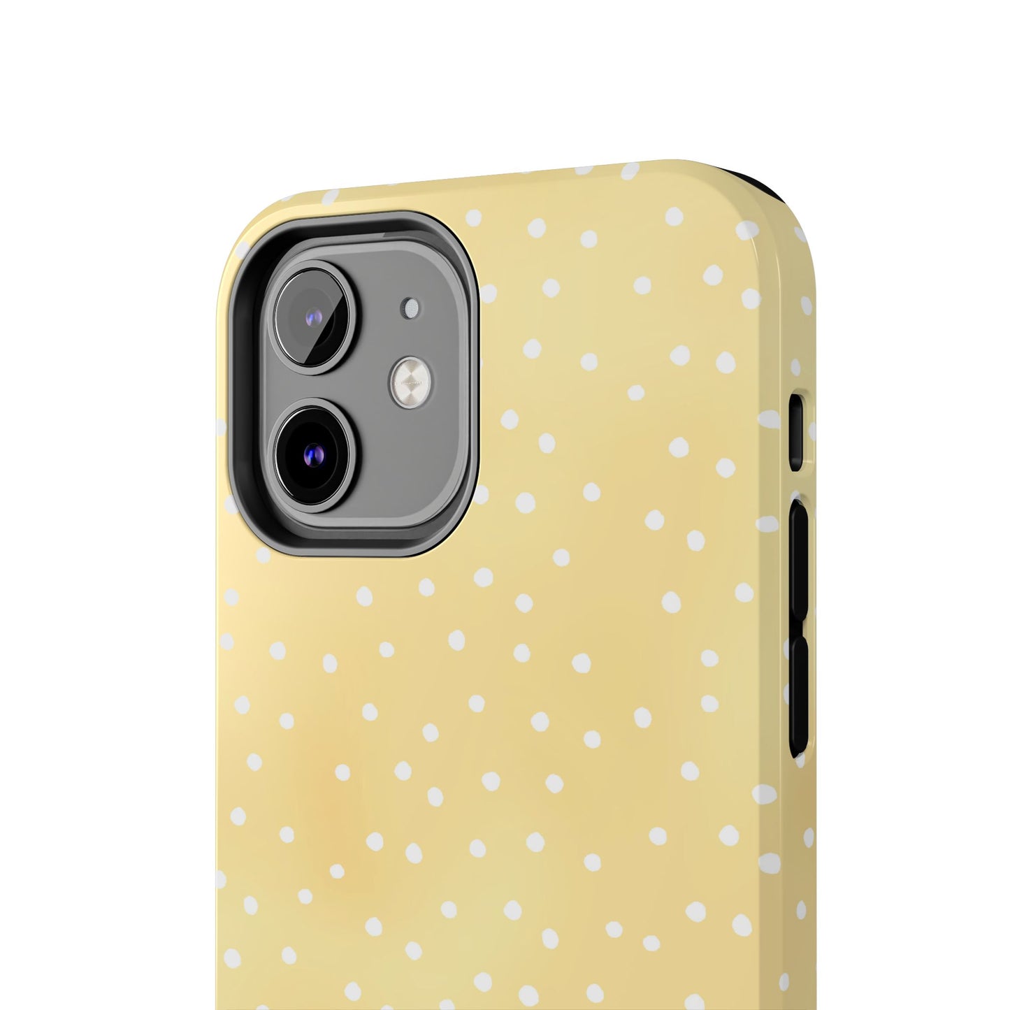 Petite Dots Sunshine / White Phone Case