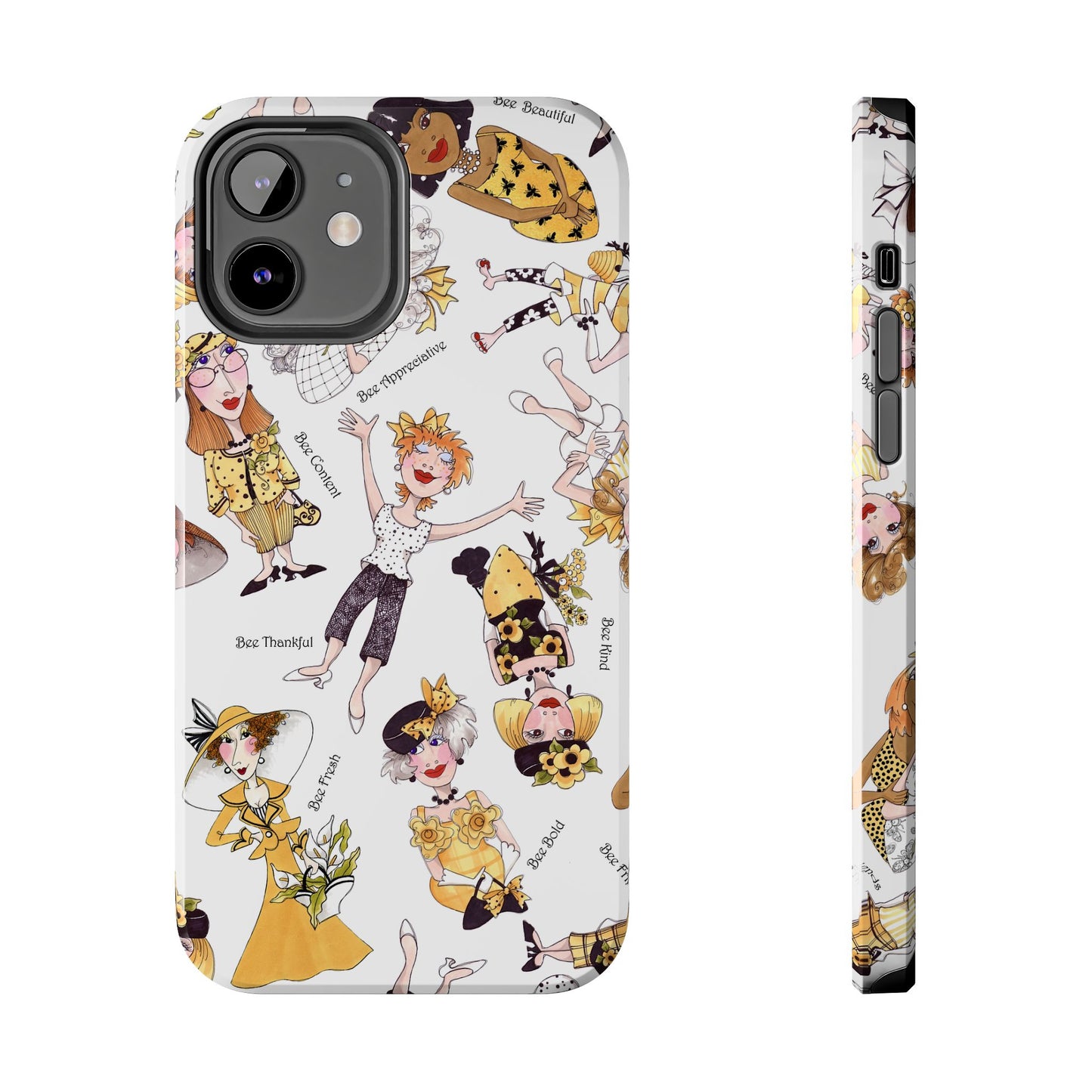Bee Tossed White Phone Case