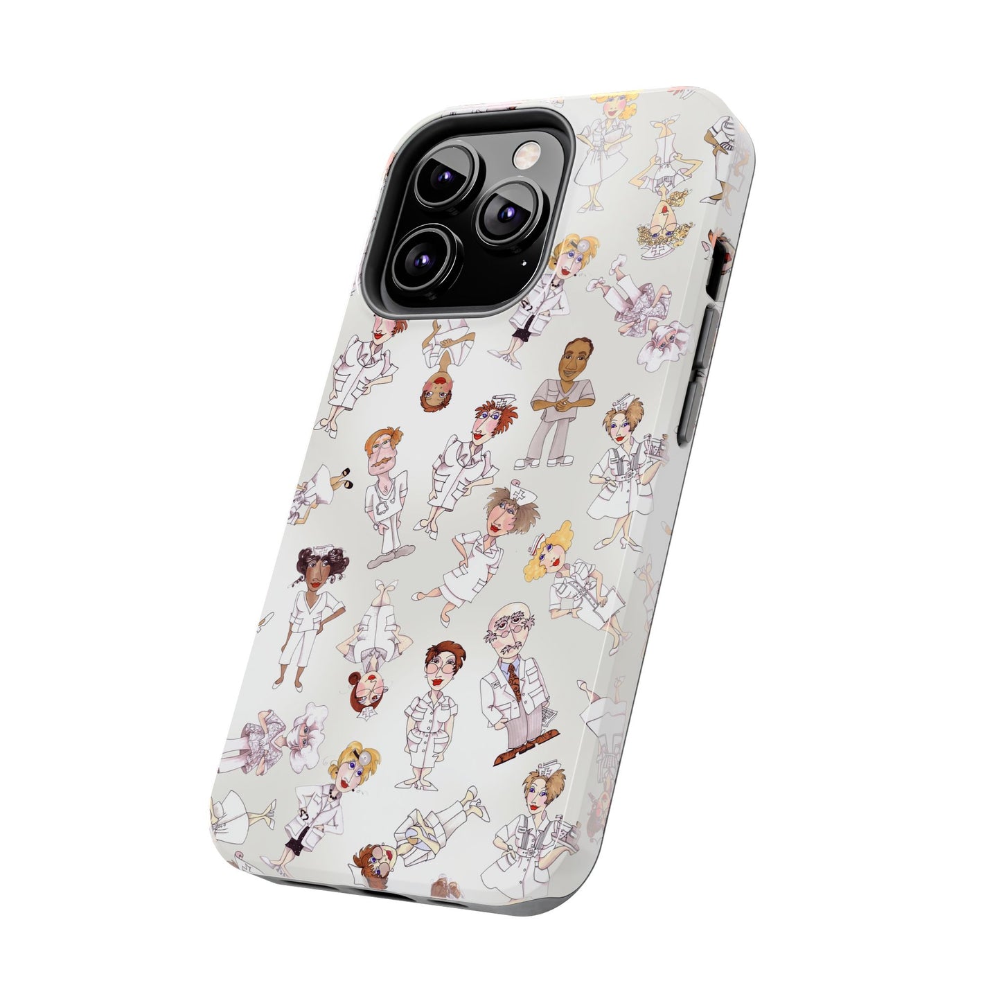Tossed Nurses Gray Phone Case
