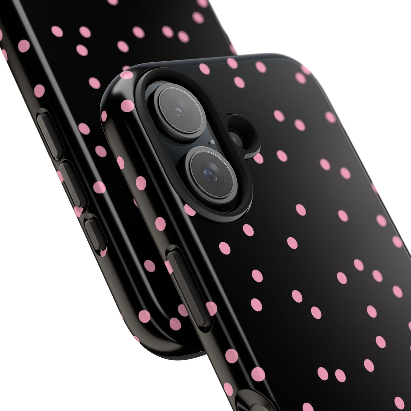 Space Dots Black / Pink Phone Case
