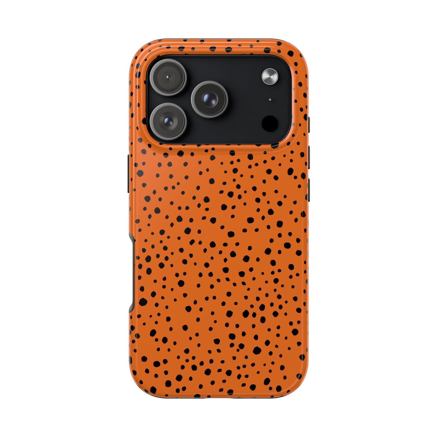 Pepper Dots Orange / Black Phone Case