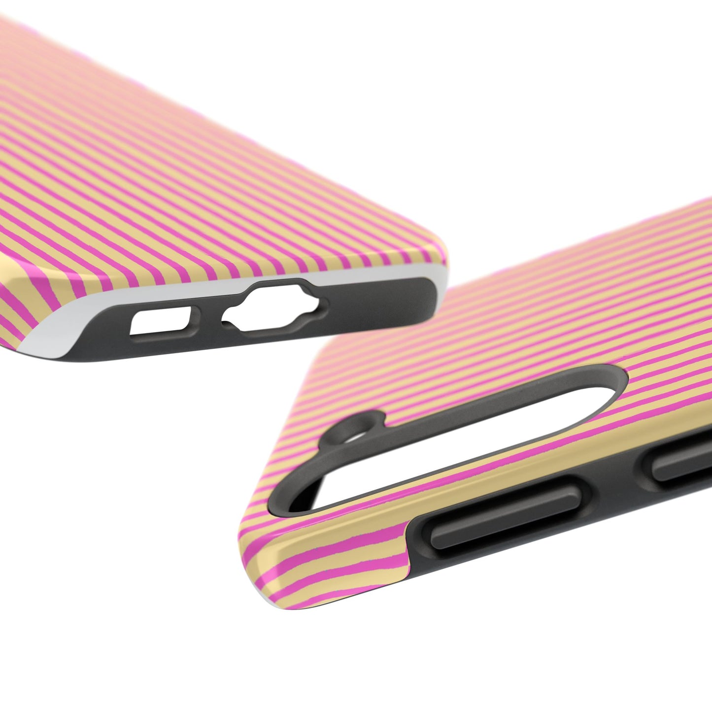 Stripe Yellow / Pink Phone Case