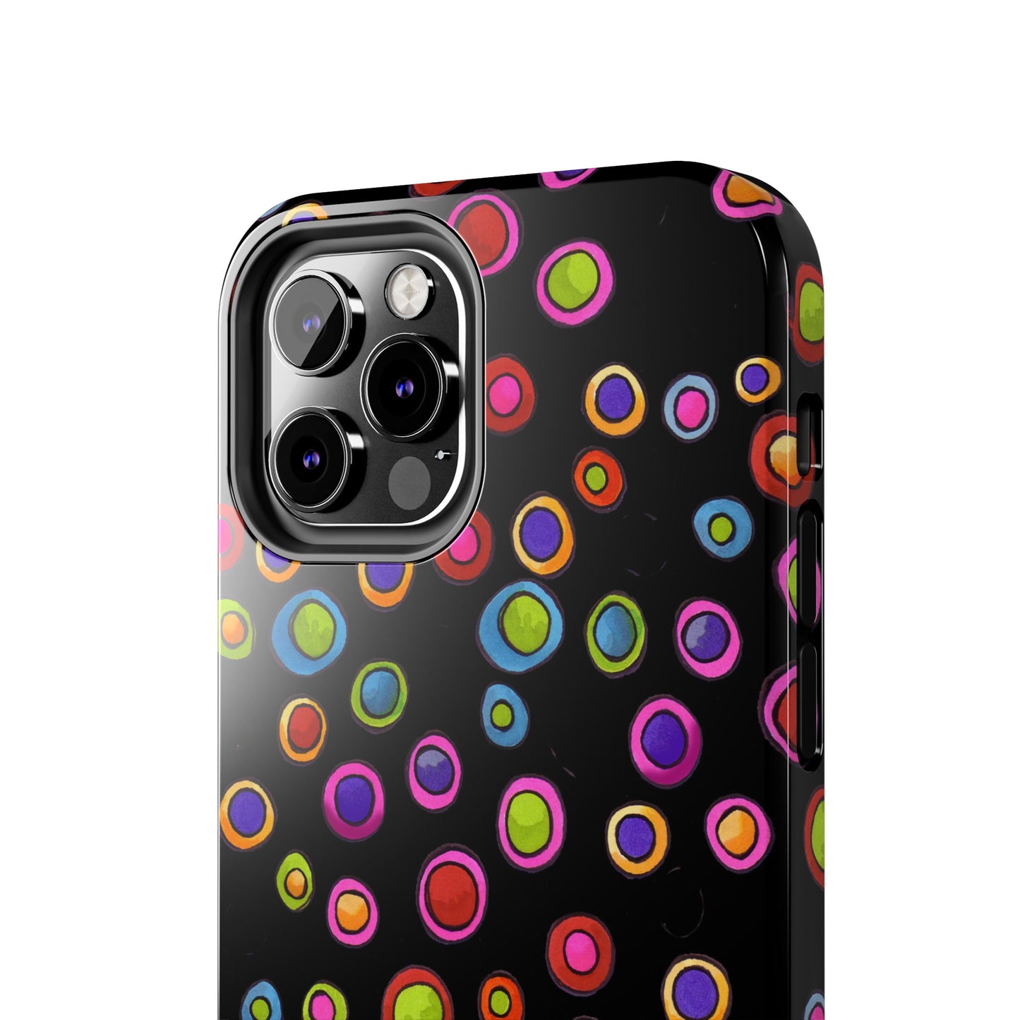 Dopey Dots Black Phone Case