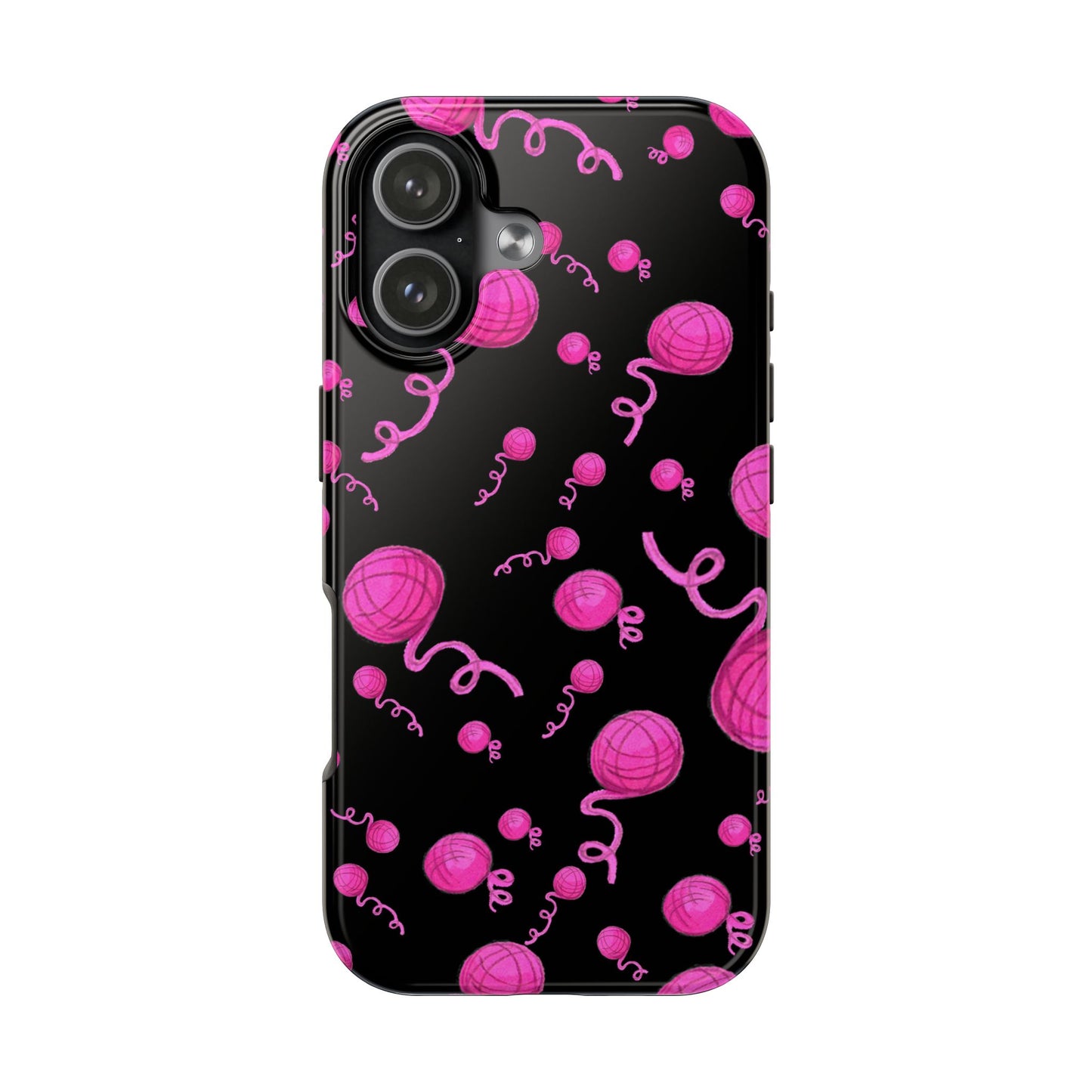 Yarniverse Black / Pink Phone Case