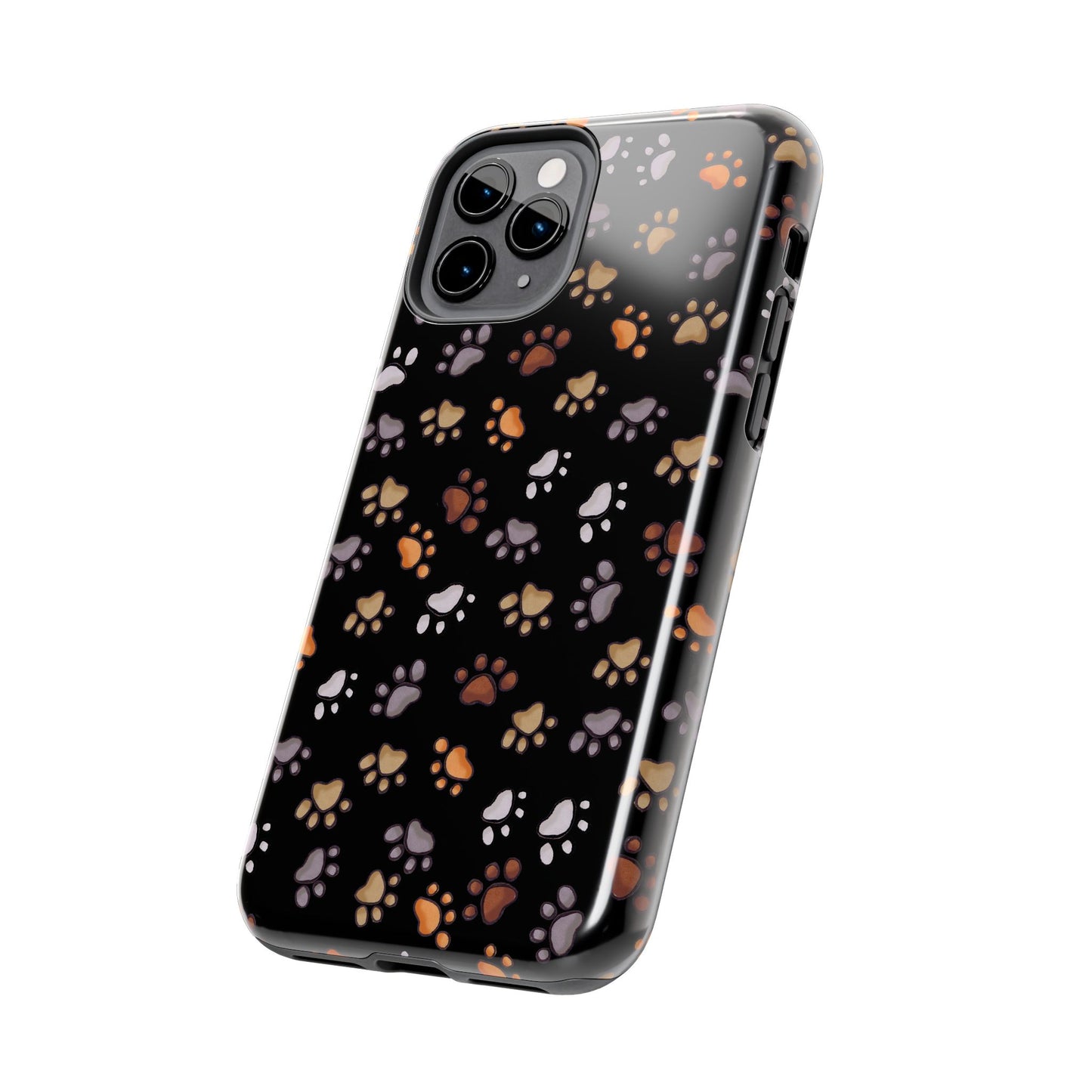 Puppy Paws Black Phone Case