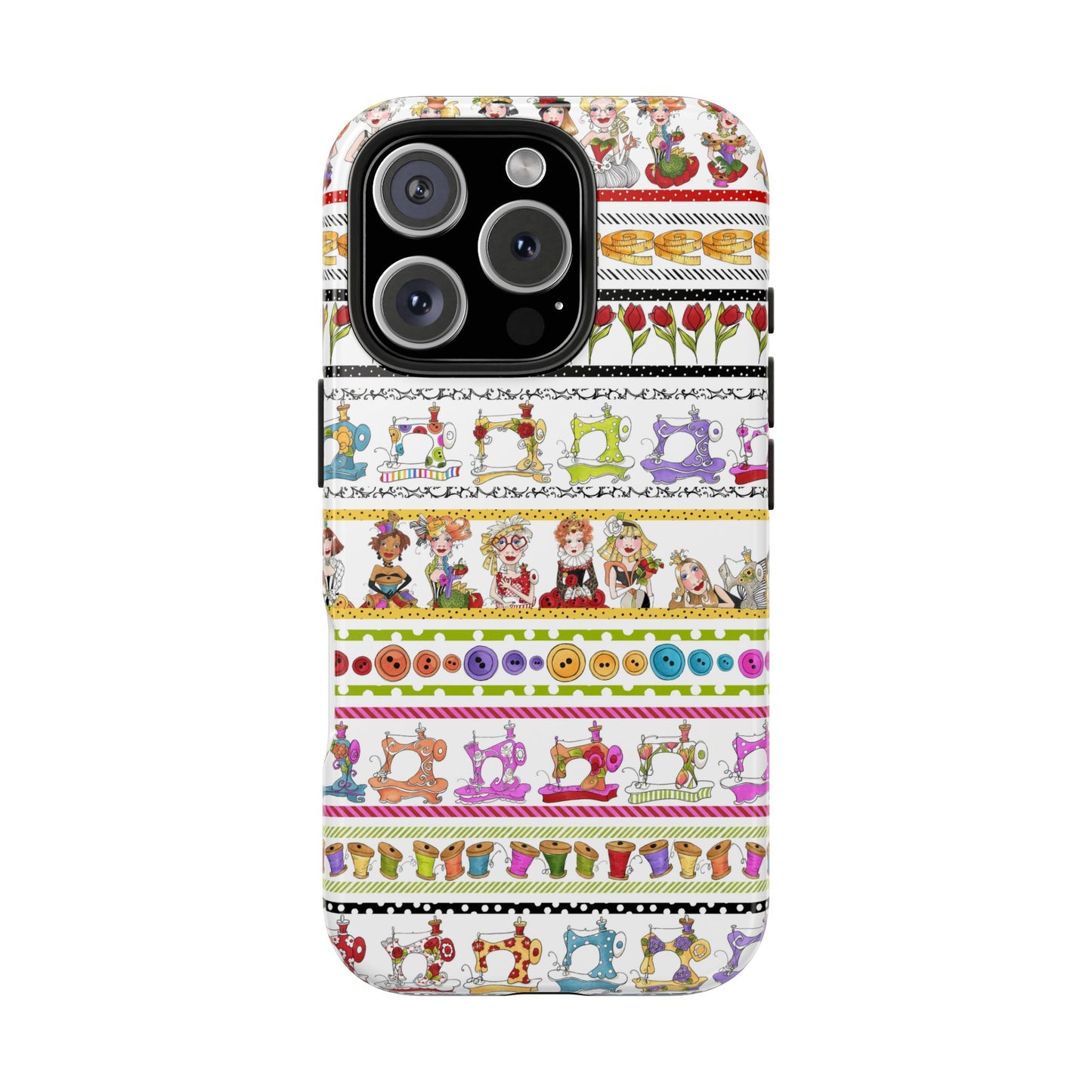 Curious Border White Phone Case