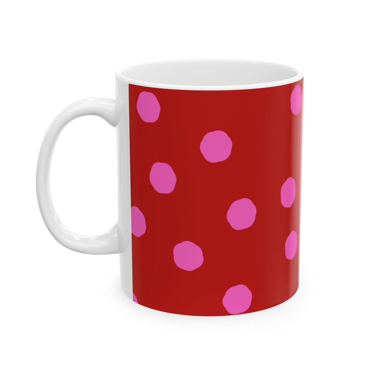 Jumbo Dots Red / Pink Cup