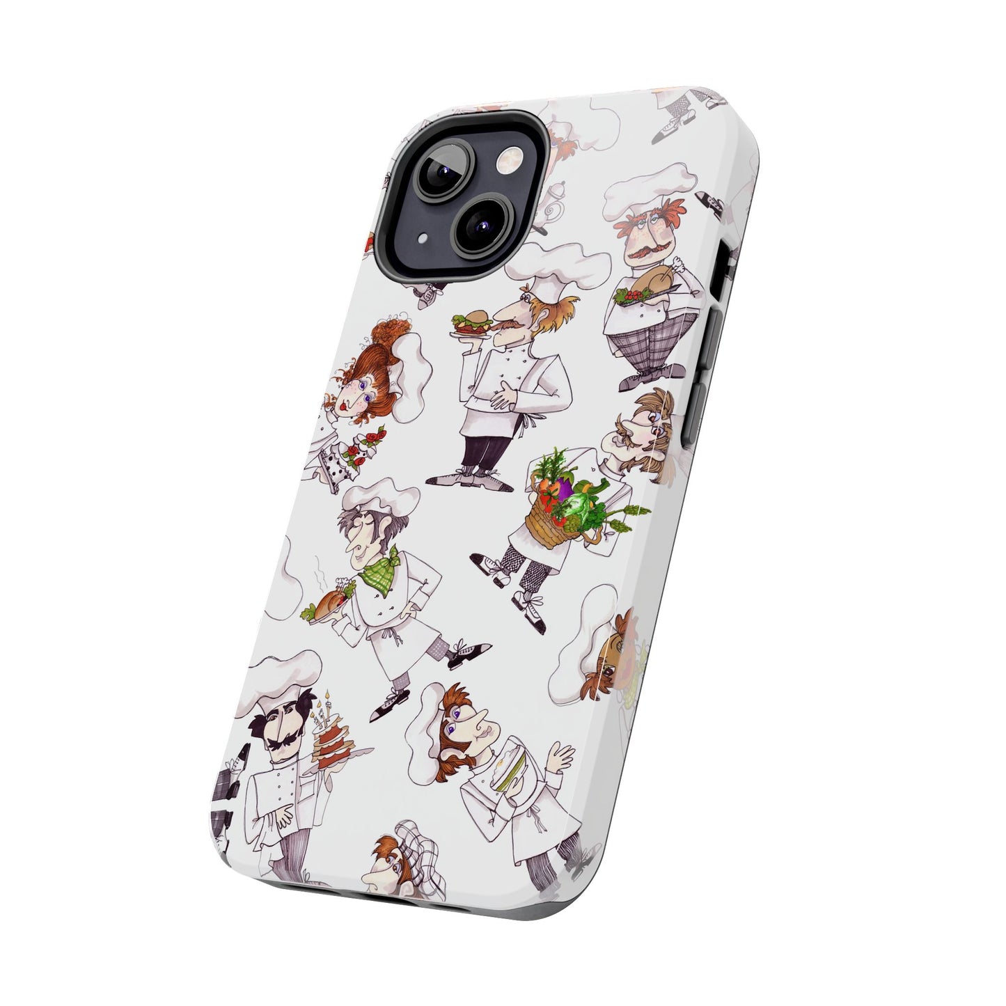 Tossed Chefs White Phone Case