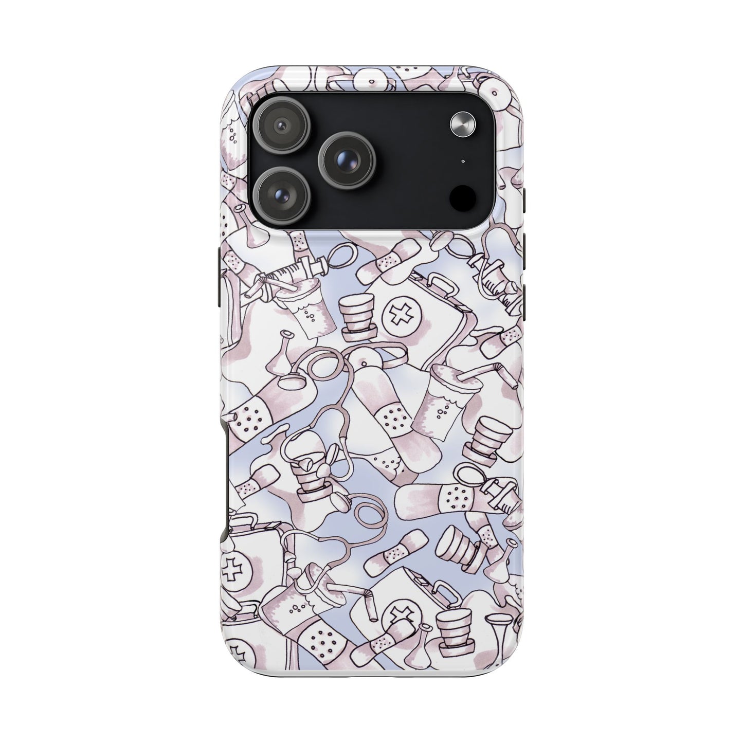 Med Stuff Blue Phone Case