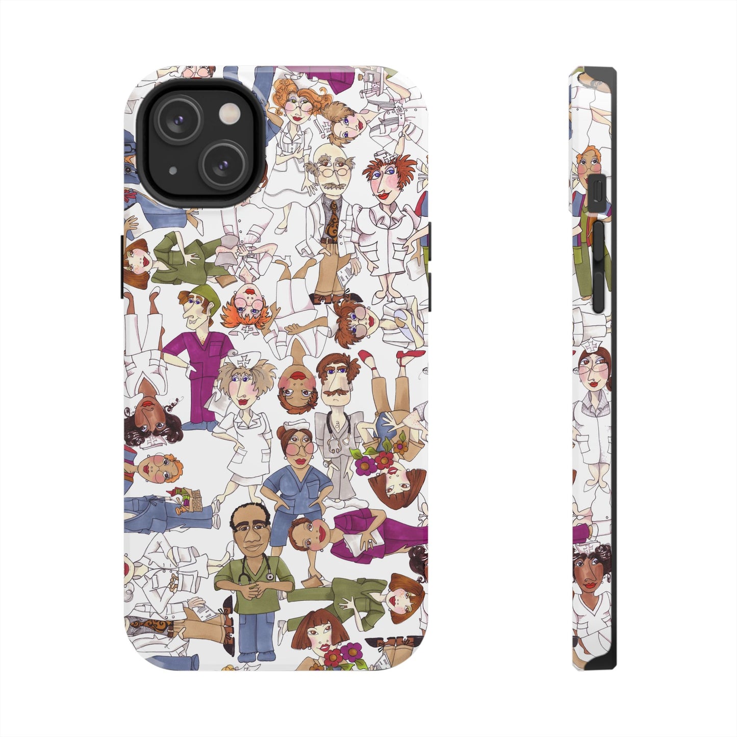 Diverse Nurse White Phone Case