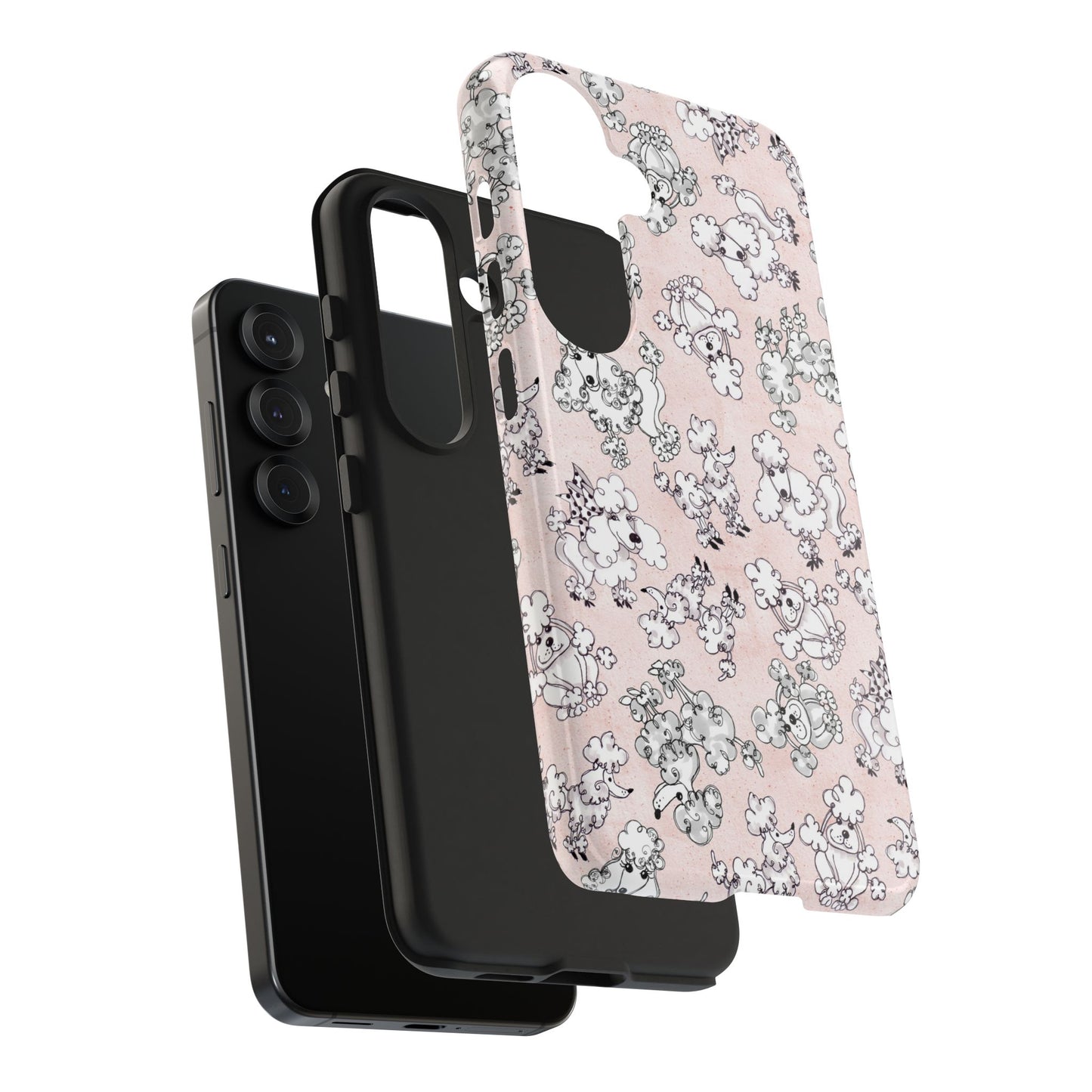 Paris Poodles Pink Phone Case