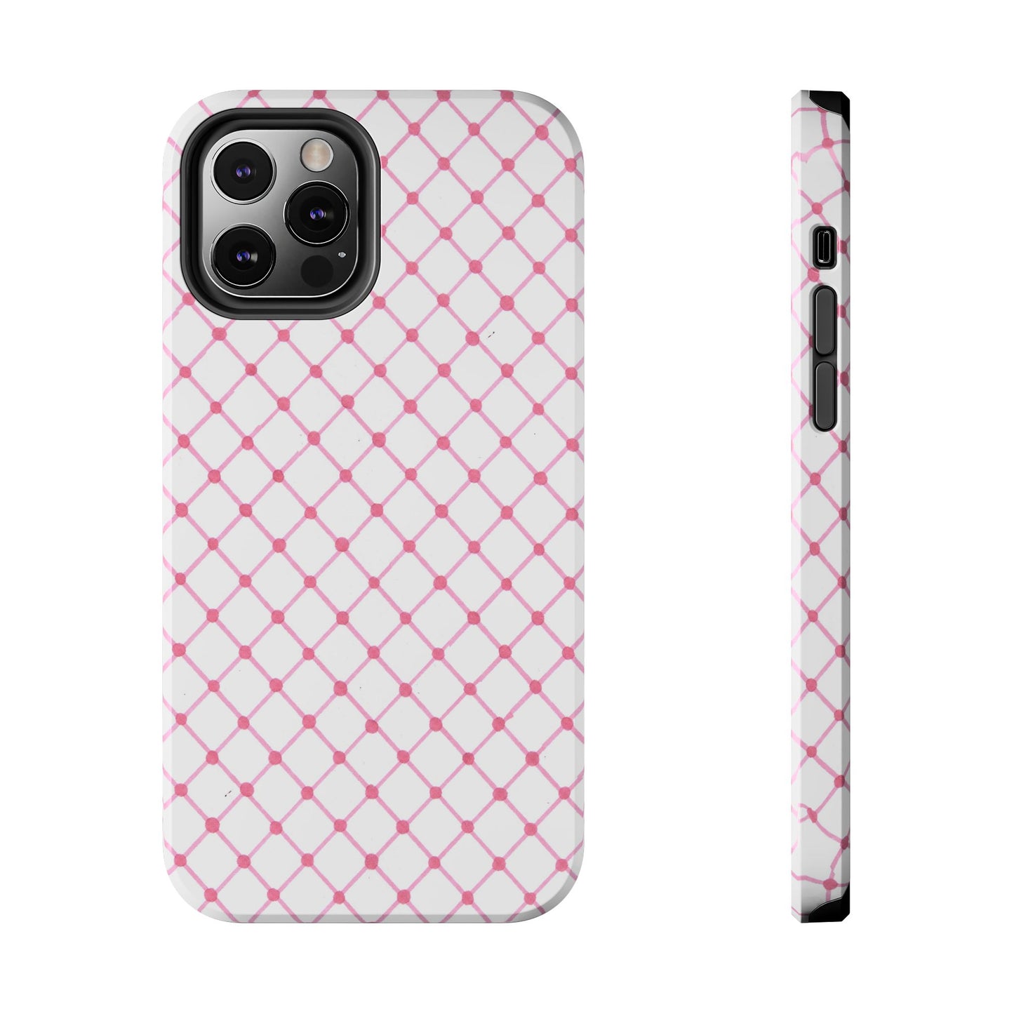 Cyclone Fence White / Pink Phone Case