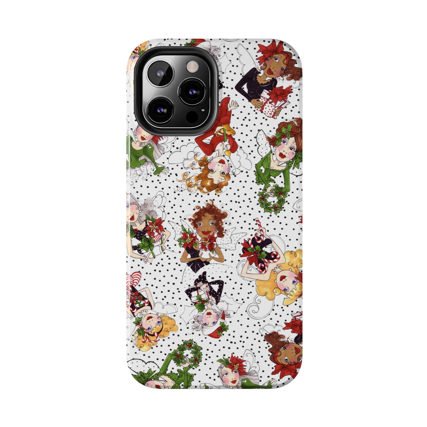 Fairy Toss White / Black Phone Case