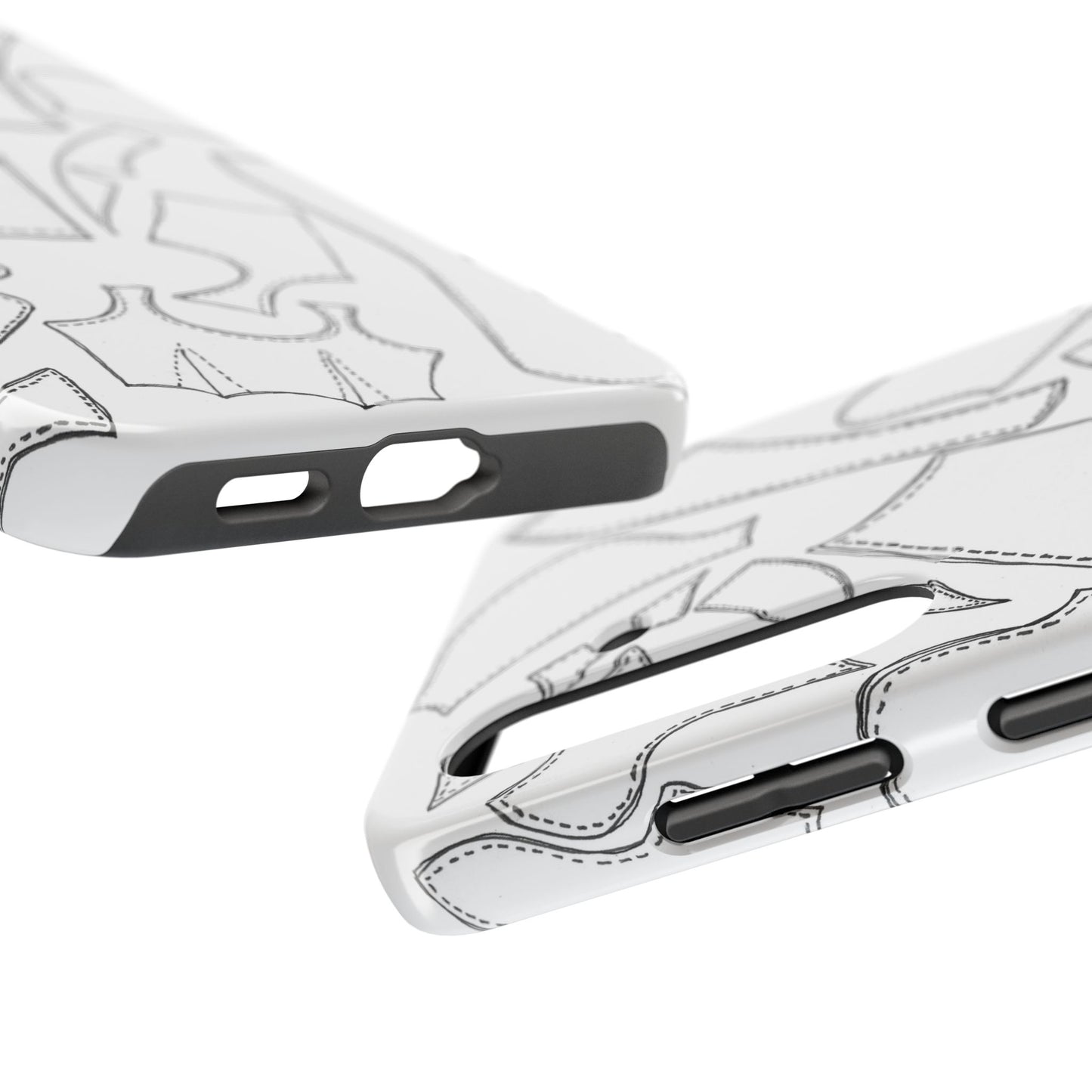 Pattern Pieces White Phone Case