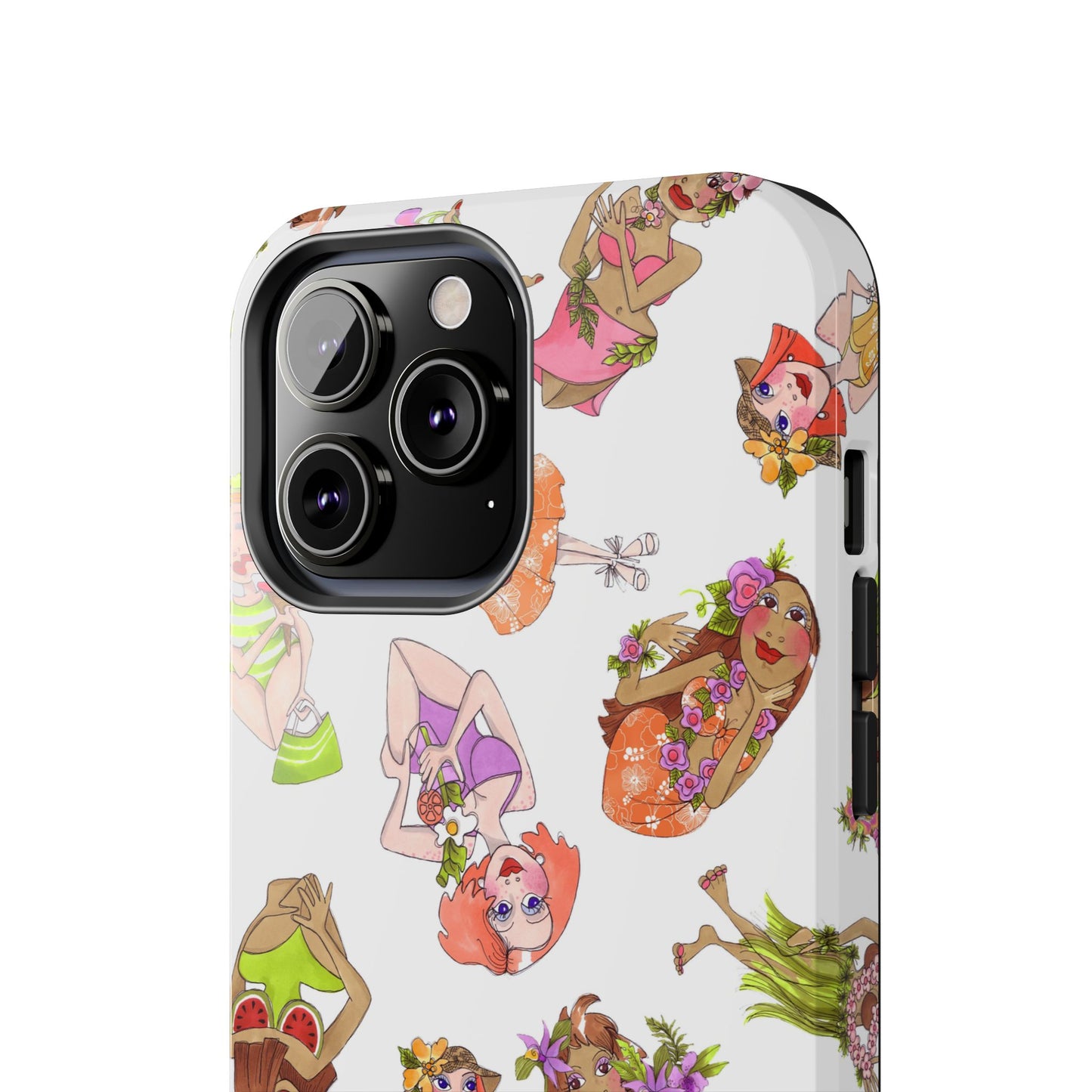 Island Toss White Phone Case