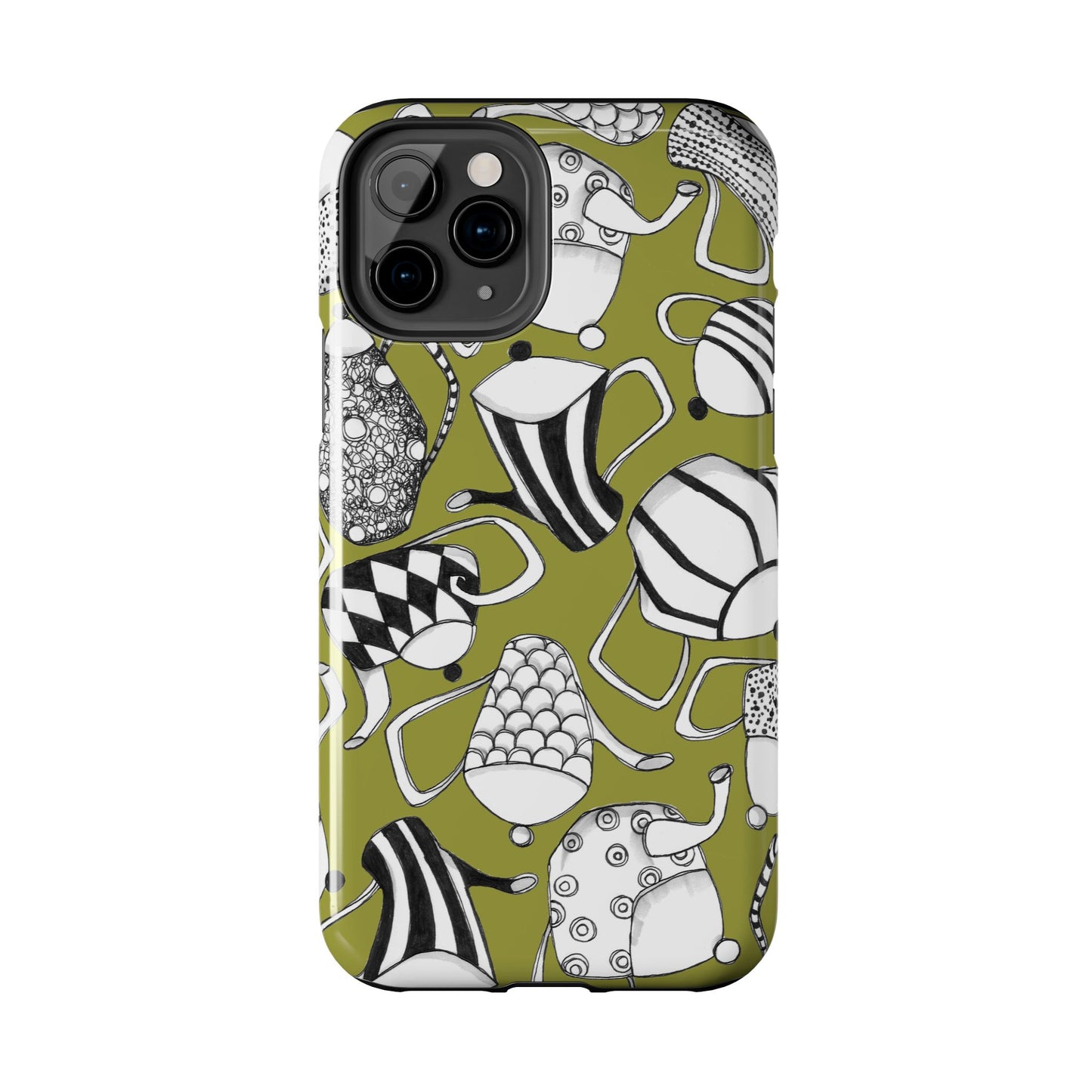 Coffee, Tea Anyone? Green Phone Case