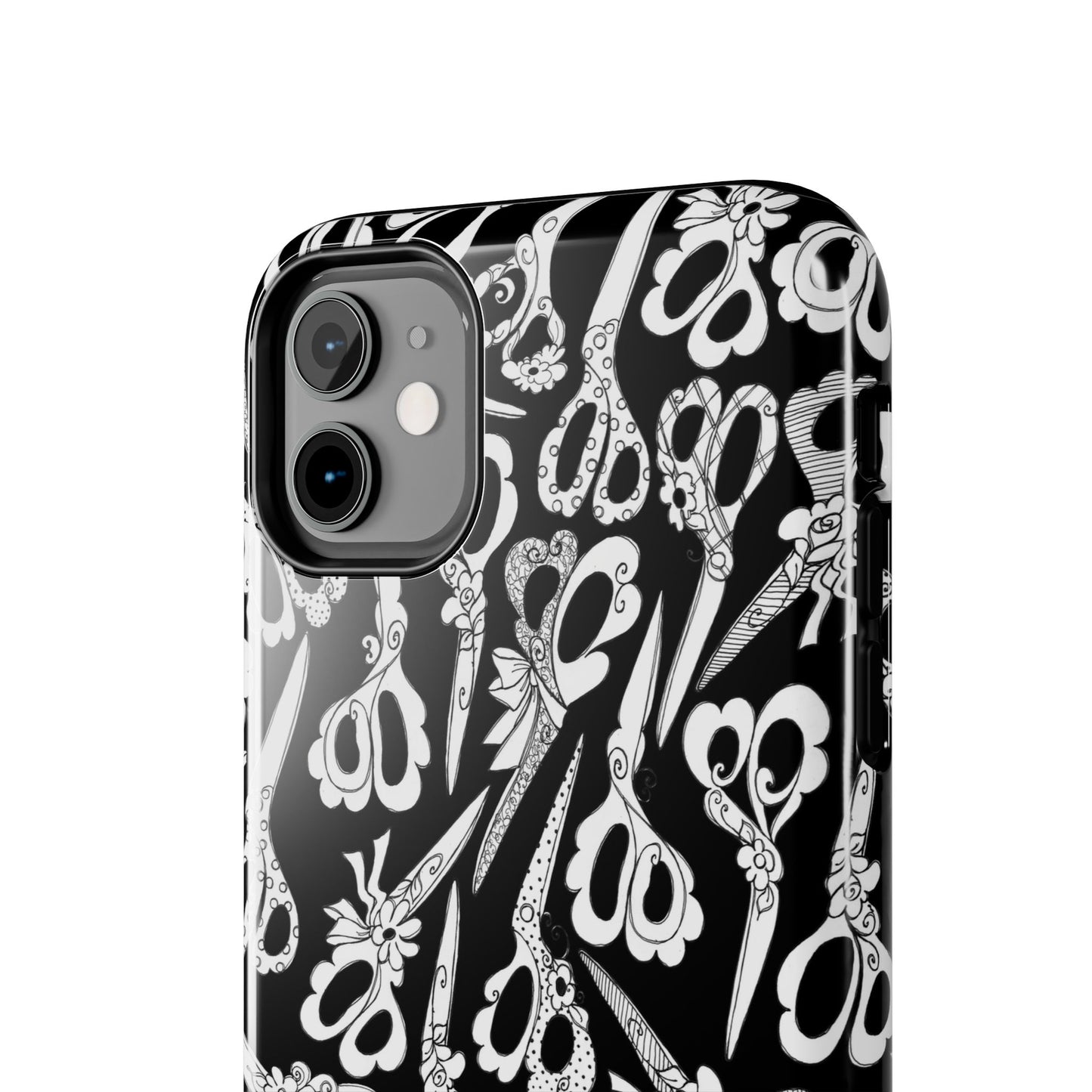 Scissor Blizzard Black Phone Case